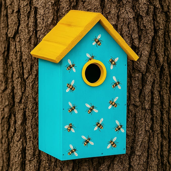 Jardin Design Wooden Birdhouse - Bees