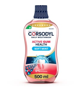 Corsodyl Active Gum Health Daily Mouthwash 500ml