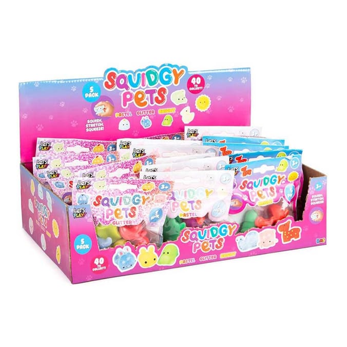 Squidgy Pets Sensory Toy 5 Pack x4
