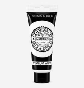  Colvin & Co Artists' Acrylic Colour Paint 120ml - Titanium White