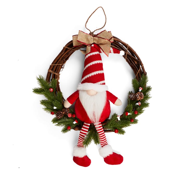 Winter Charm Gonk Wreath - Red