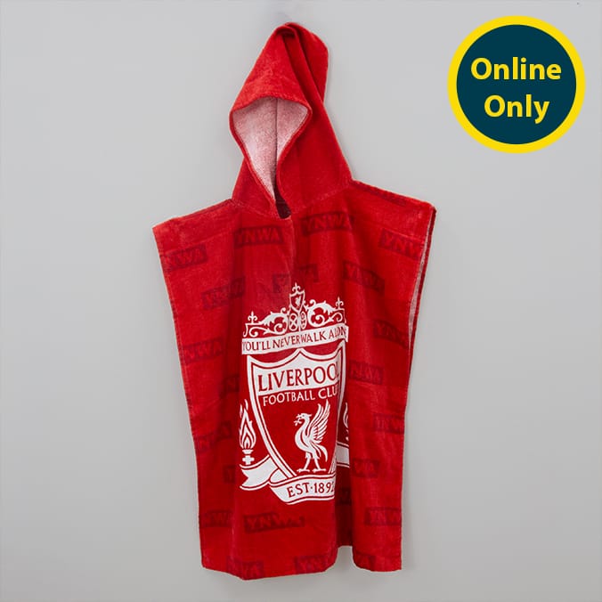 Liverpool FC Boots Towel Poncho - 10-14 Years