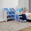 Liberty House Toys Kids 9 Bin Storage unit - White & Blue