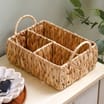 Home Collections 3 Section Hyacinth Basket