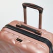 Salisbury Embossed Quilted Shell Suitcase - Pink