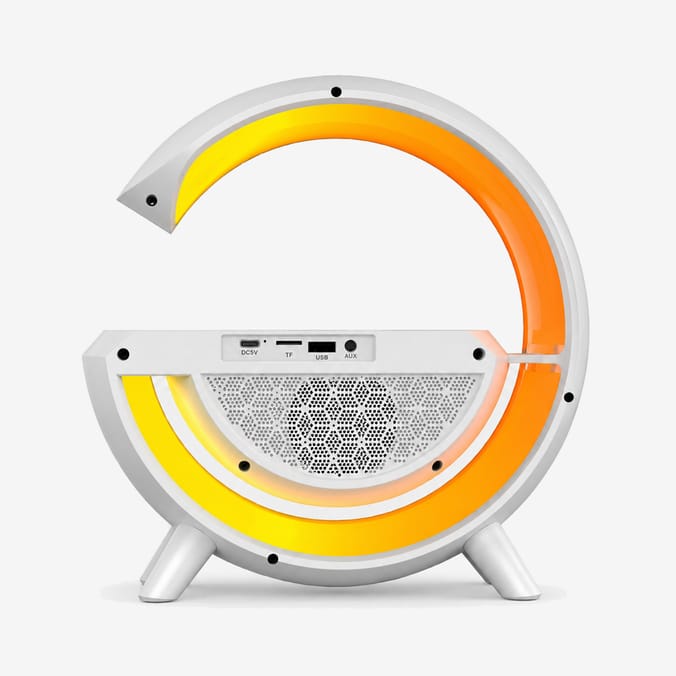 Equatech Rechargeable LED Wireless Charging Speaker with Alarm Clock