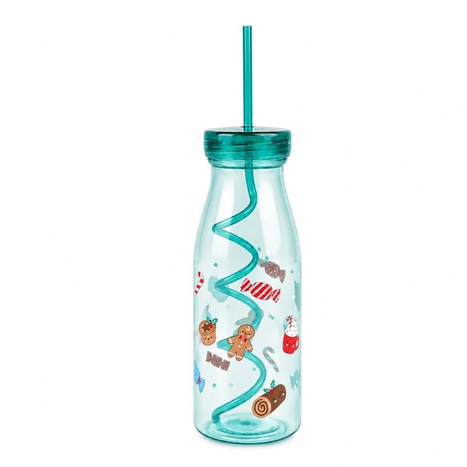 Sleigh Bells Swirly Straw Tumbler