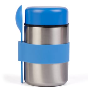 Kitchen Round Stainless Steel Food Container 400ml - Blue