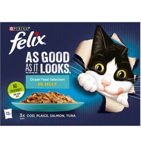 Felix As Good As It Looks Ocean Feasts in Jelly 12 x 100g