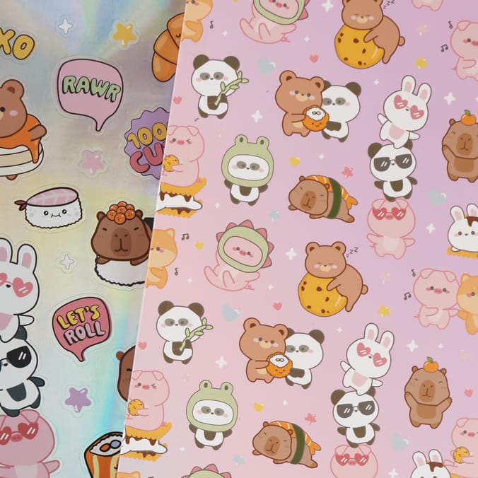 Kawaii Dreamer Plush Stationery Set - Bear