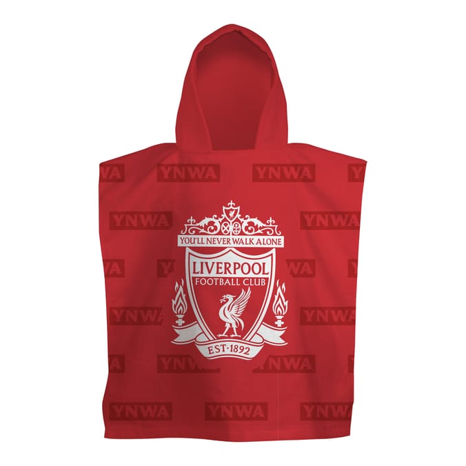 Liverpool FC Boots Towel Poncho - 10-14 Years
