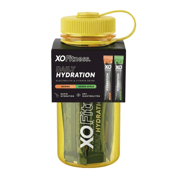 XO Fitness Daily Hydration Bottle Kit - Yellow