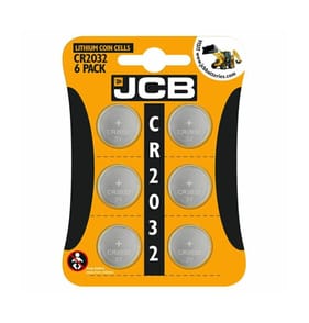 JCB: Lithium Coin Cells CR2032 (6 Pack)