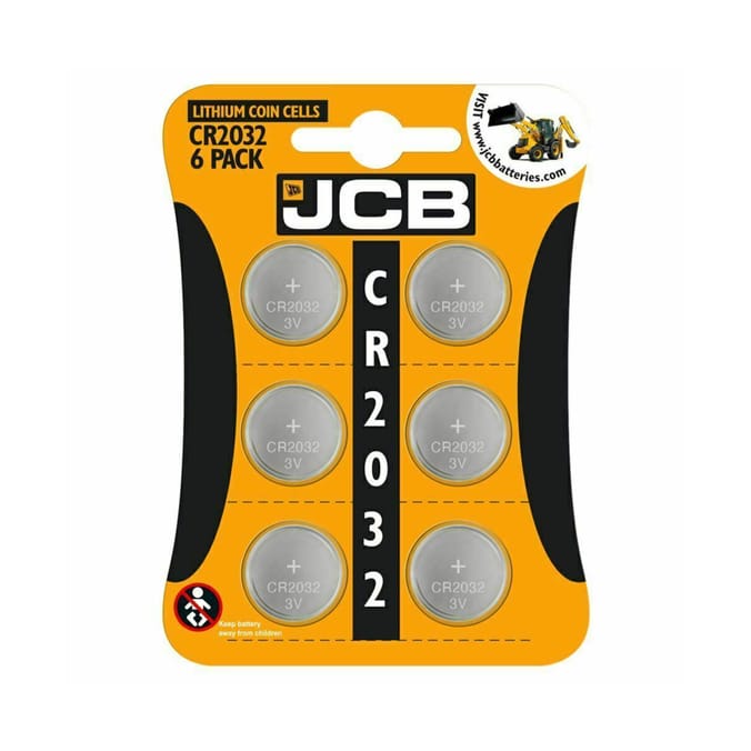 sanger En effektiv assistent JCB: Lithium Coin Cells CR2032 (6 Pack) | Home Bargains