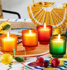 The Outdoor Edit Mediterranean Colour Changing Citronella Candle