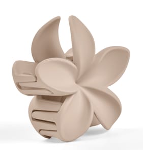 Flower Claw Clip - Beige