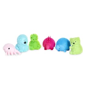 Toy Mania Animal Jigglies in Tub 6 Pack