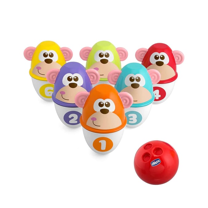 Chicco Fit & Fun Monkey Strike Bowling Set