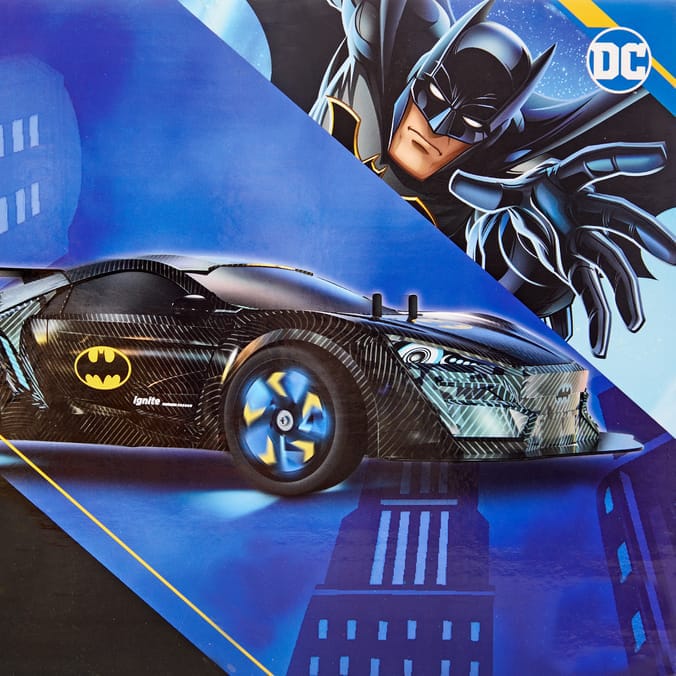 Dc comics batman - voiture radiocommande gotham city racer, vehicules-garages