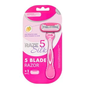 Raze Silk 5 Blade Razor & Refill