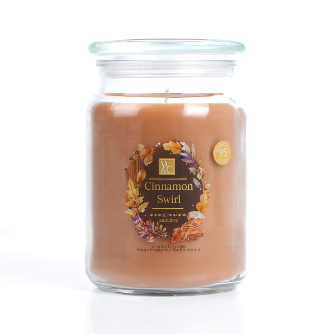  Wickford & Co Scented Candle 18oz - Cinnamon Swirl