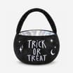 Hallow Scream Halloween Plush Bucket - Trick or Treat White