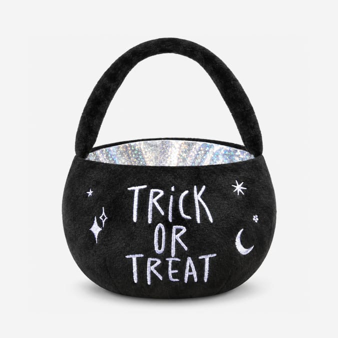  Hallow Scream Halloween Plush Bucket - Trick or Treat White