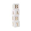 Let's Party Letter Cube Decorations - Baby