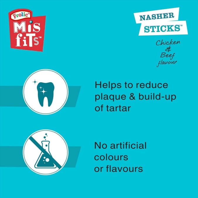 Misfits Nasher Sticks Chicken & Beef 10 x 175g Packs