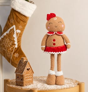Sleigh Bells Medium Gingerbread Girl