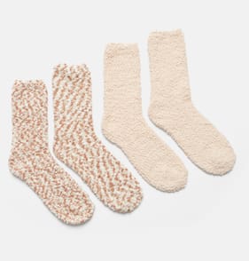 Originals Winter Ladies Popcorn Cosy Socks - Natural