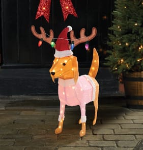 Prestige LED Light-Up Dog - Pink