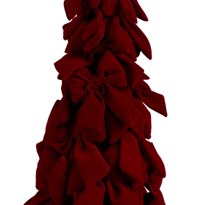 Winter Charm Large Velvet Bow Tree