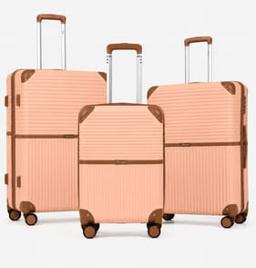 Salisburys Hard Shell Suitcase - Stockholm Peach