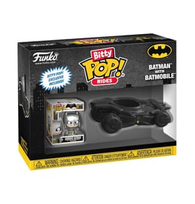 Funko Bitty Pop! Rides Batman Mini Vinyl Figure Set - Armoured Batman & Batmobile