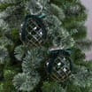 Festive Feeling Large Christmas Bauble with Bow 2 Pack