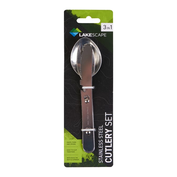 Lakescape 3in1 Stainless Steel Cutlery Set