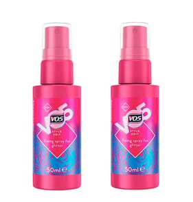 VO5 Violet Powder Hair Glitter With Fixing Spray 50ml x2