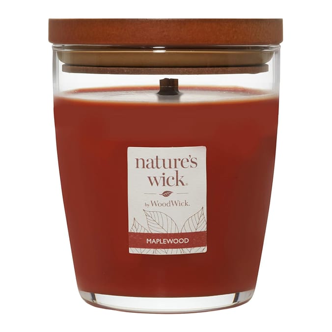 Nature's Wick Medium Candle - Maple Wood