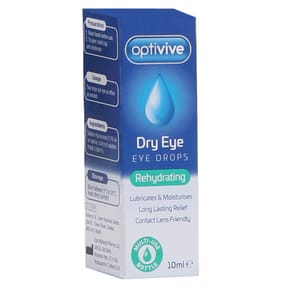 Optivive Dry Eye Rehydrating Eye Drops 10ml