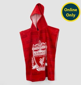 Liverpool FC Boots Towel Poncho - 10-14 Years