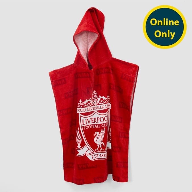 Liverpool FC Boots Towel Poncho - 10-14 Years