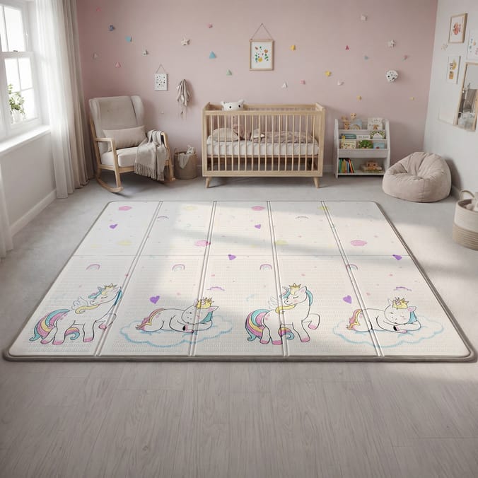 Liberty House Toys Toddler Play Mat – Unicorn & Moon and Stars