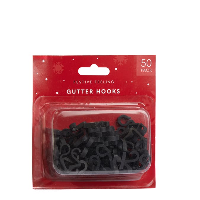 Festive Feeling Gutter Hooks 50 Pack