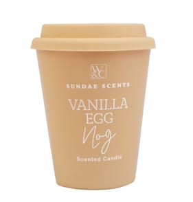  Sundae Scents Travel Mug Scented Candle 300g -  Vanilla Egg Nog