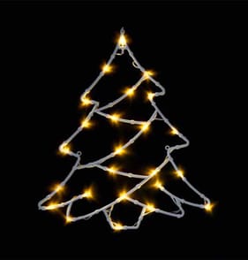  Prestige Battery Operated LED Tree Window Light 27cm - Warm White