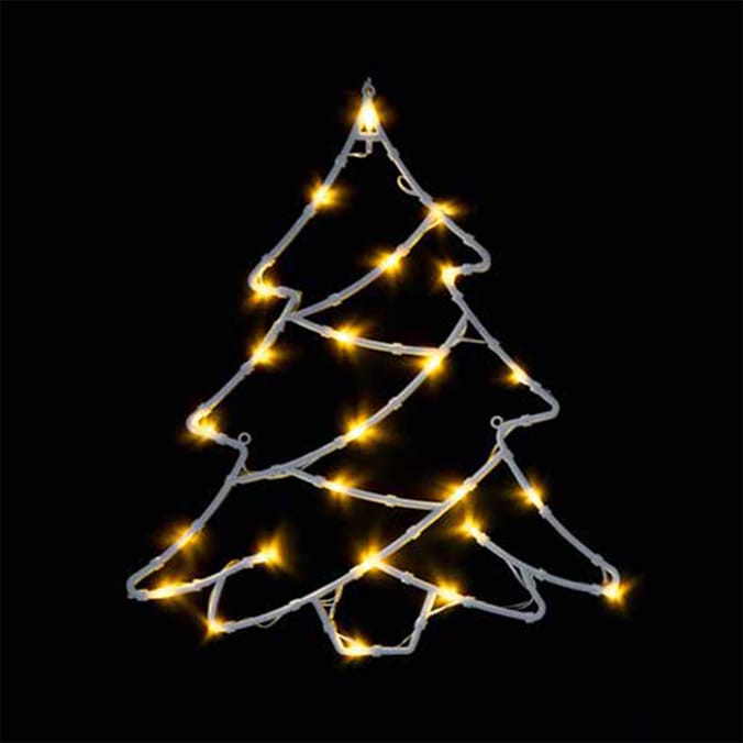 Prestige Battery Operated LED Tree Window Light 27cm