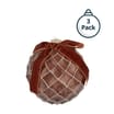 Festive Feeling Large Christmas Bauble with Bow 2 Pack