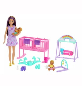 Barbie Skipper Babysitter Doll with Twin Nursery Playset