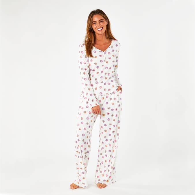 Swizzles Ladies Pointelle Pyjamas
